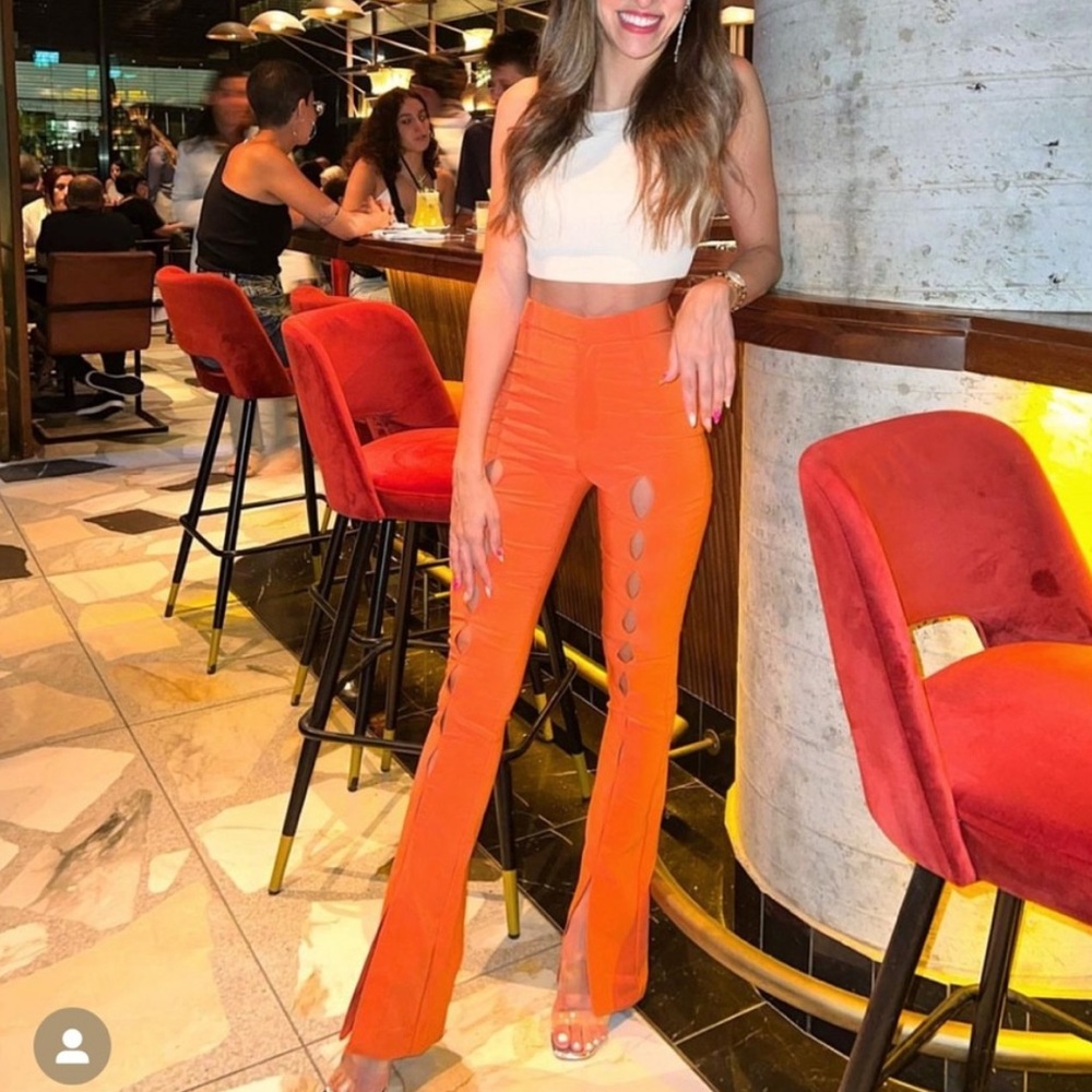 Zara Flared Pants With Slits